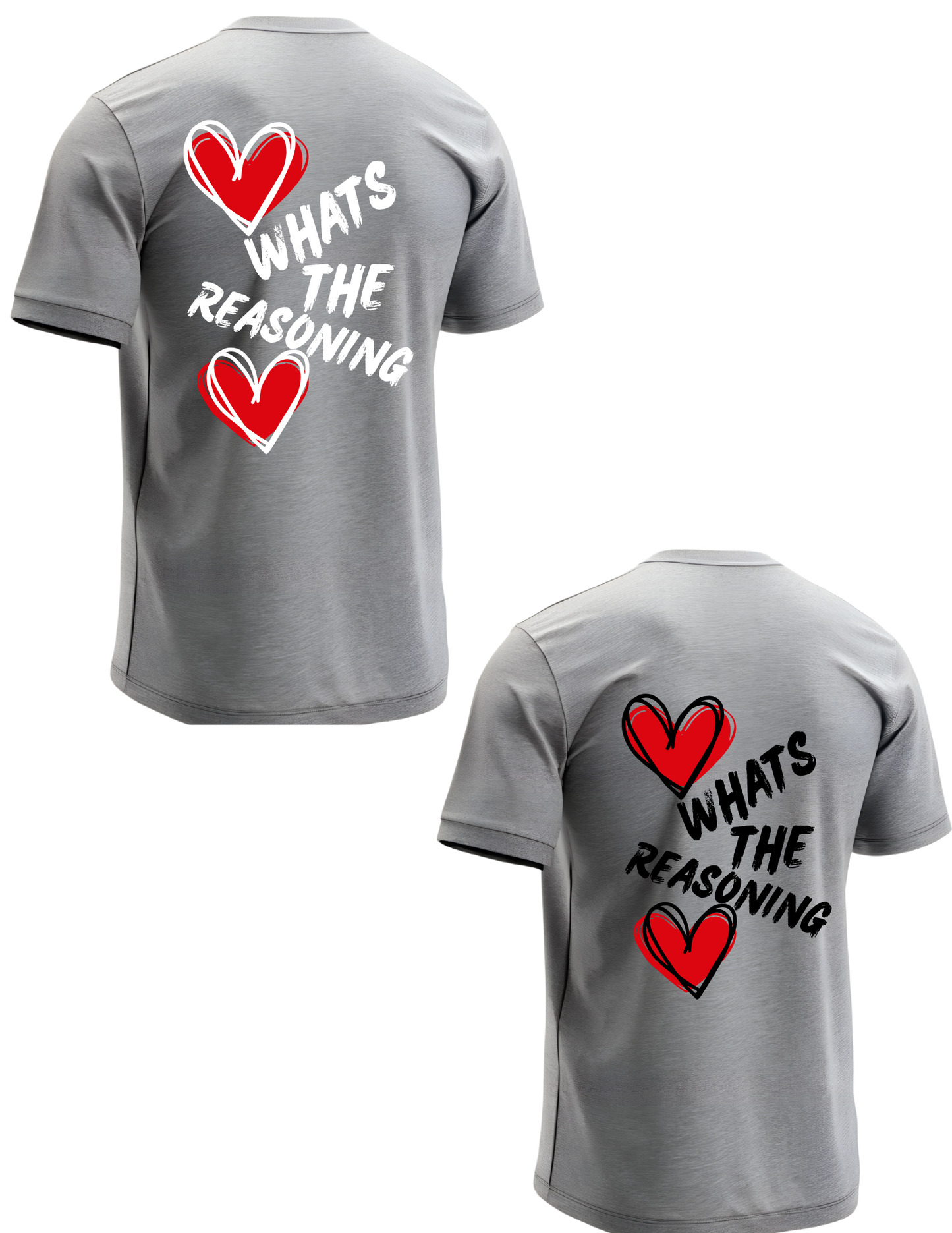 What's The Reasoning Double Heart Tee