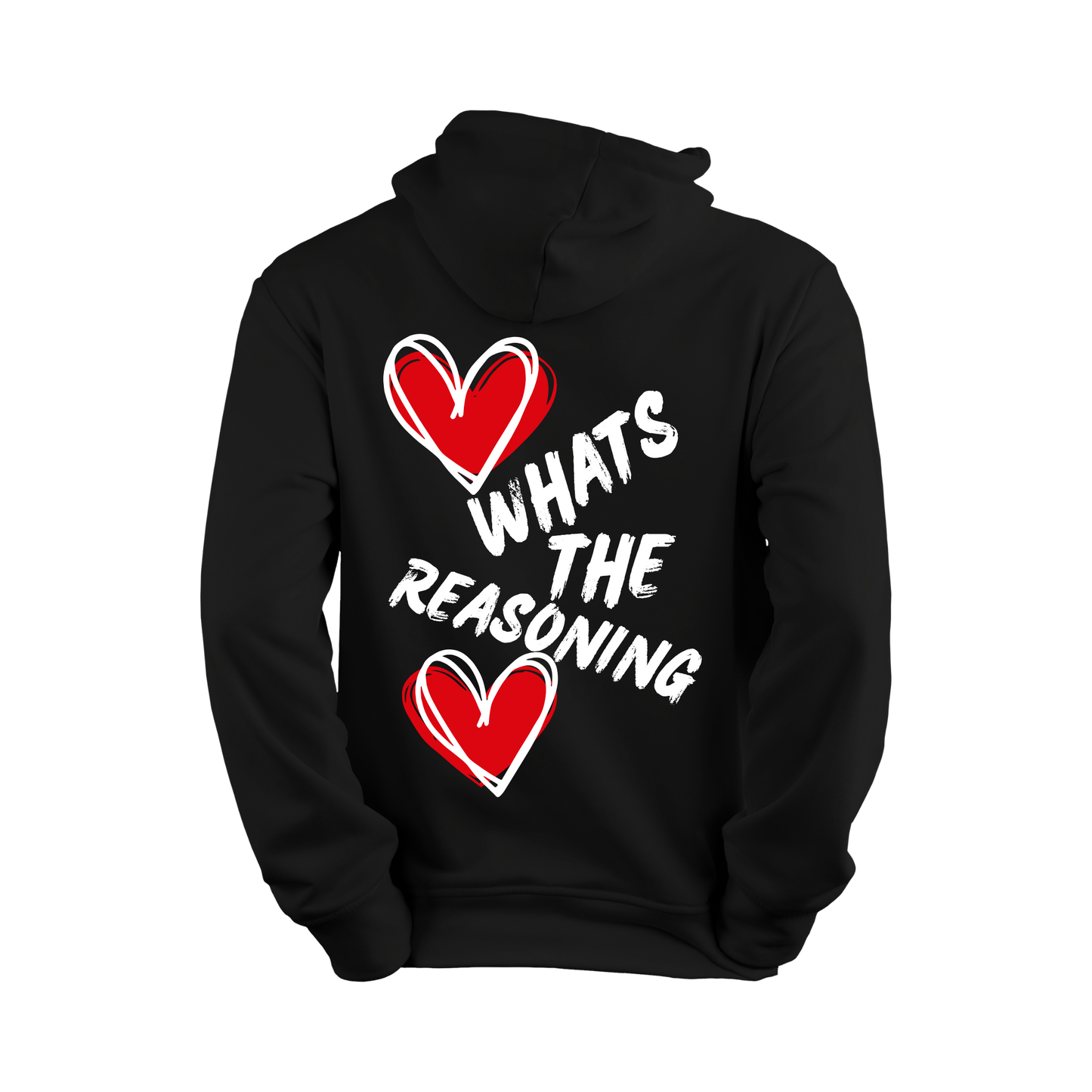 What's The Reasoning Double Heart Hoodie