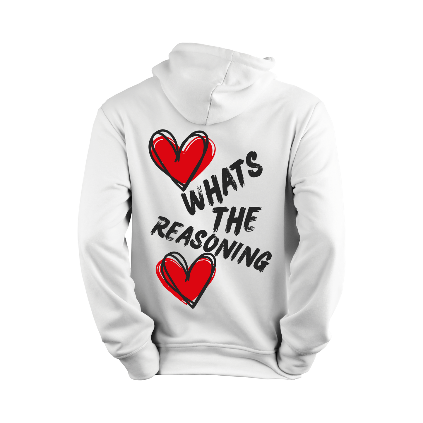 What's The Reasoning Double Heart Hoodie