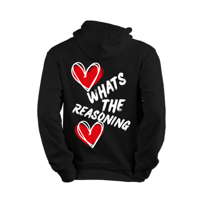 What's The Reasoning Double Heart Hoodie