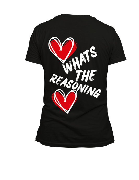 What's The Reasoning Double Heart Tee
