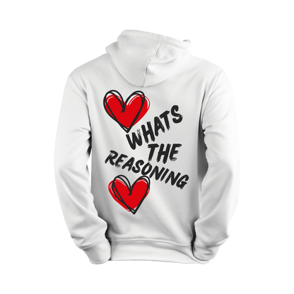 What's The Reasoning Double Heart Hoodie